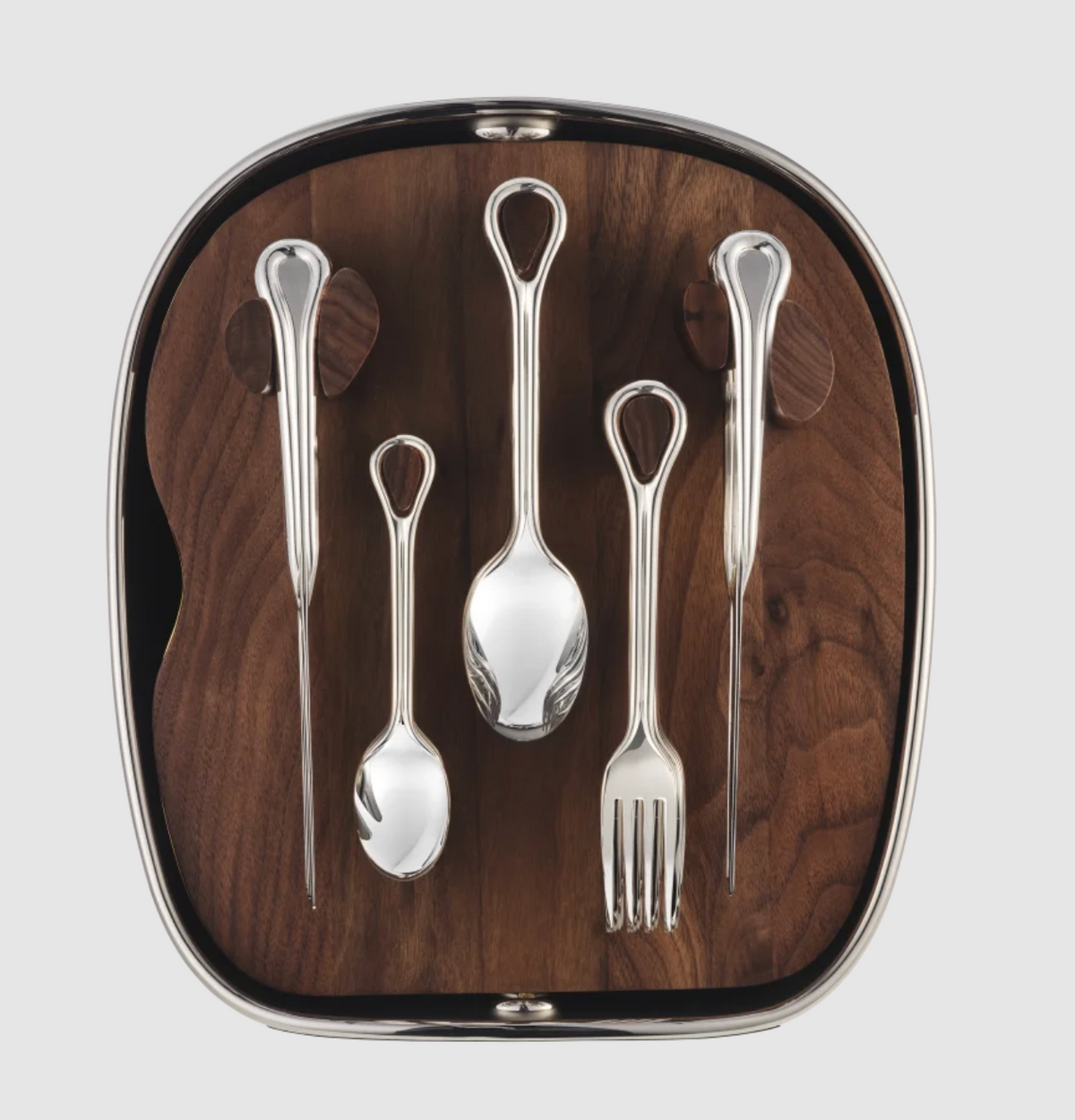 Carrousel 24-Piece Silver-Plated Flatware Set with Shell