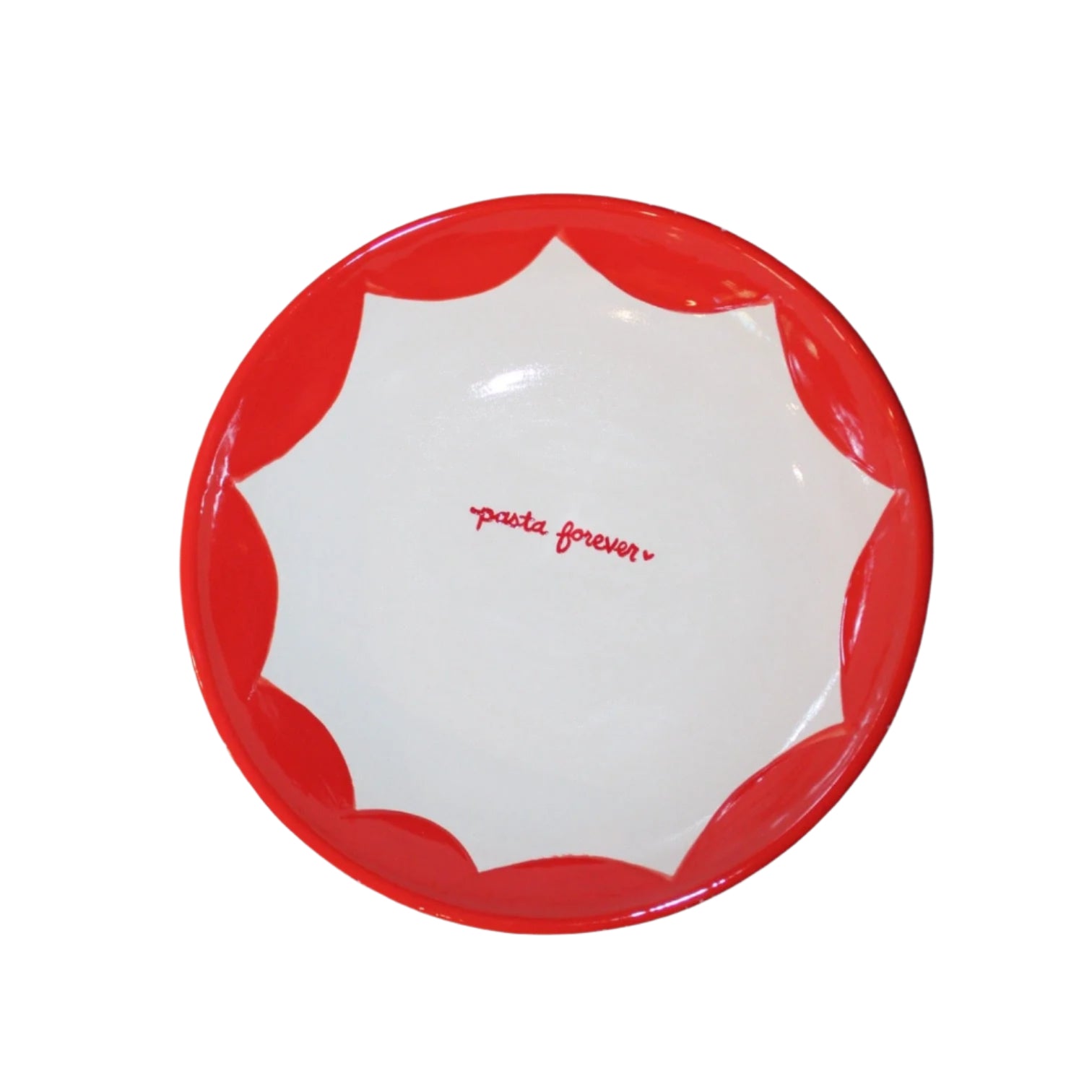 Hand-painted "Pasta Forever" Pasta Bowl
