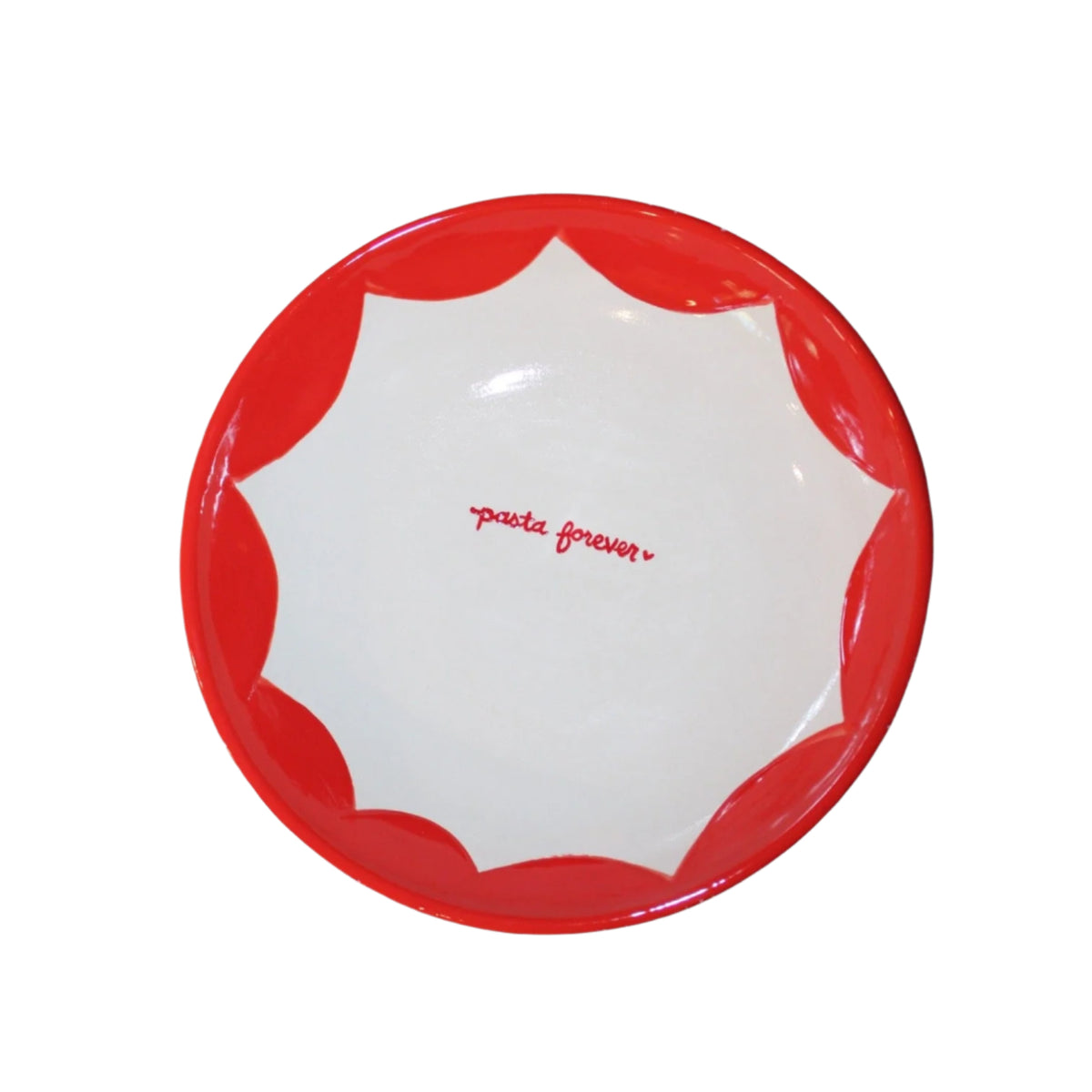 Hand-painted "Pasta Forever" Pasta Bowl