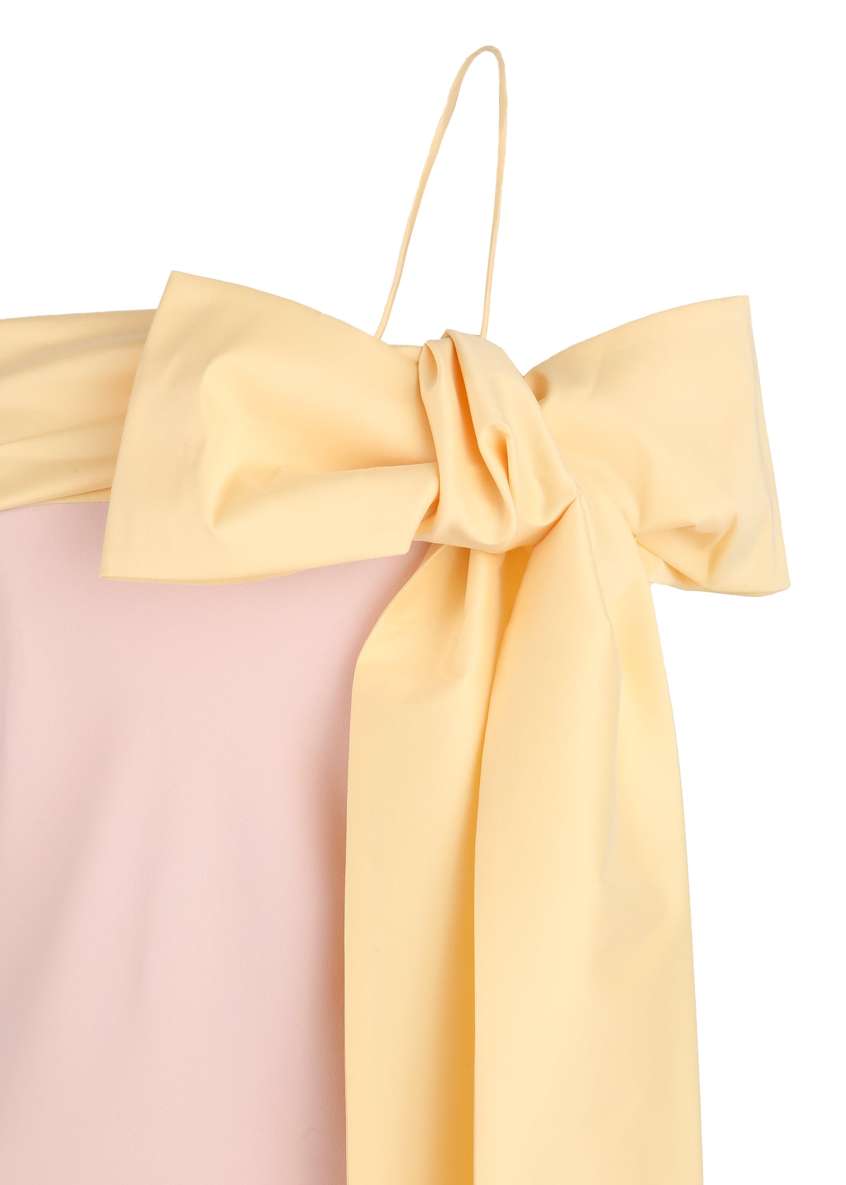 Bart Dress in Light Pink and Yellow