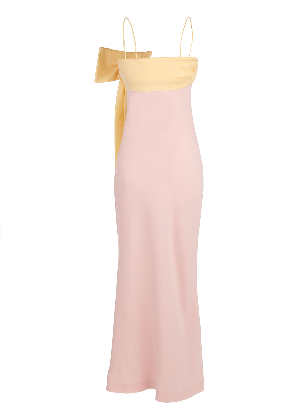 Bart Dress in Light Pink and Yellow