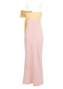 Bart Dress in Light Pink and Yellow