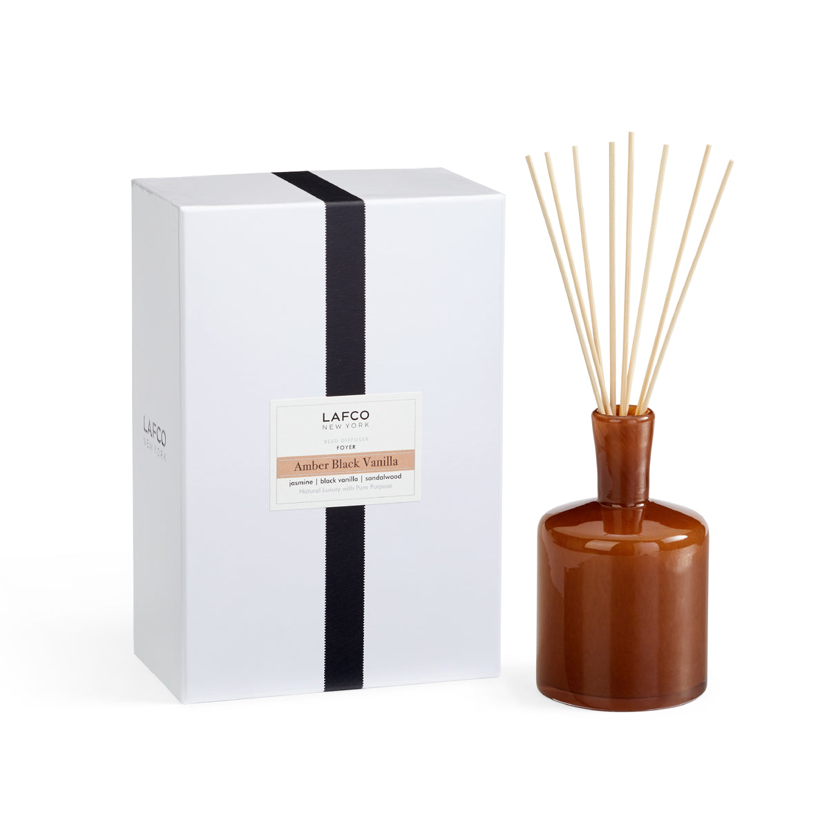 Amber Black Vanilla Signature Reed Diffuser