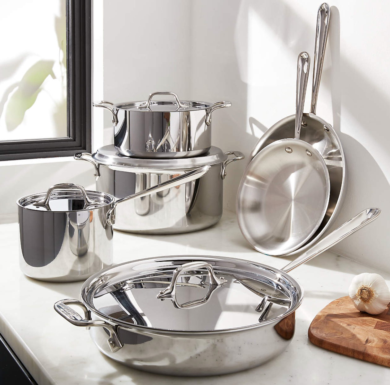 All-Clad © d3 Stainless Steel 10-Piece Cookware Set