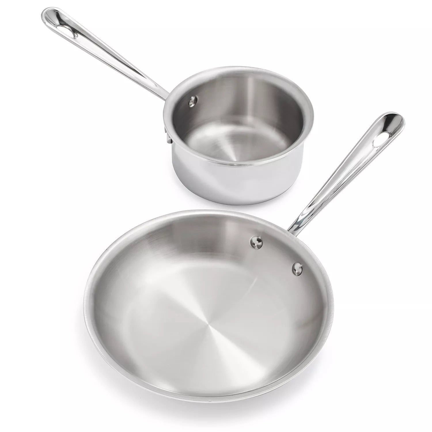 D3 Stainless Steel 2-Piece Mini Skillet and Saucepan Set