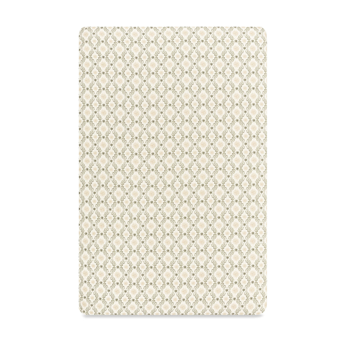 Mini Crib Sheet in GOTS Certified Organic Brushed Cotton by Nate Berkus in Juniper Star