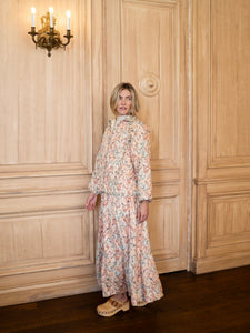 Flora Quilted Jacket in Peacock Garden