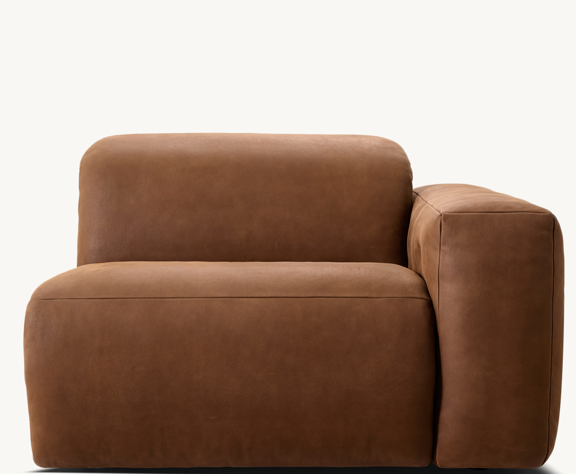 Blake Motion Modular Leather Right-Arm Chair