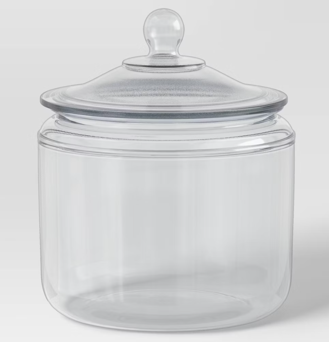 108oz Glassware Kitchen Storage - Threshold™: Clear Glass, Dishwasher-Safe