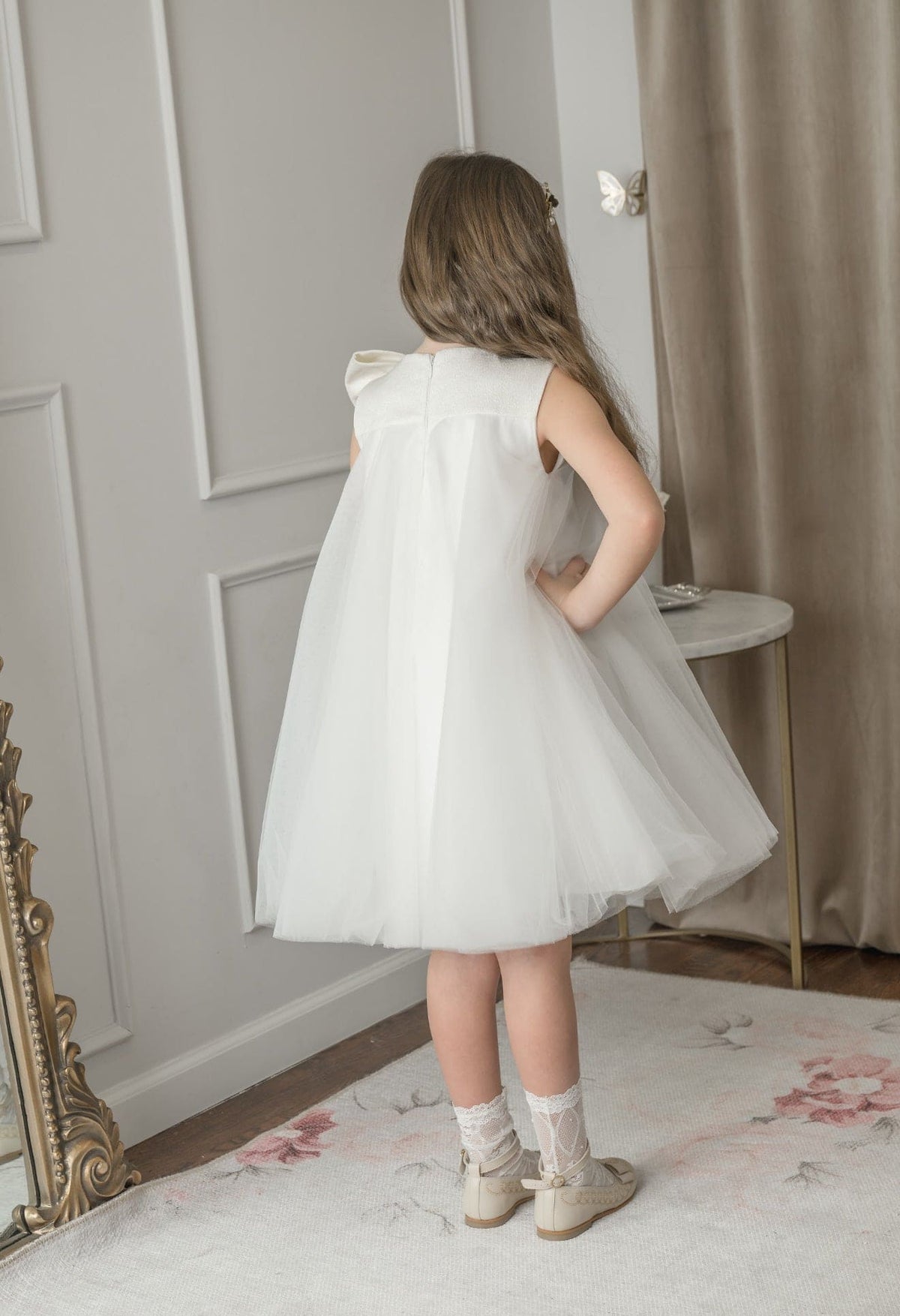 Jackie White Tulle Dress - Petite Maison Kids