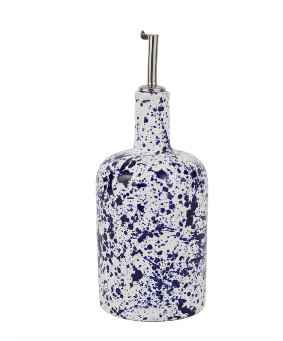 Amalfitana Cobalt Splatter Olive Oil Bottle