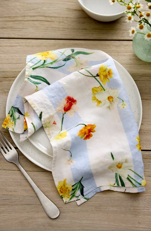 By Hope Daffodil Stripe Napkin