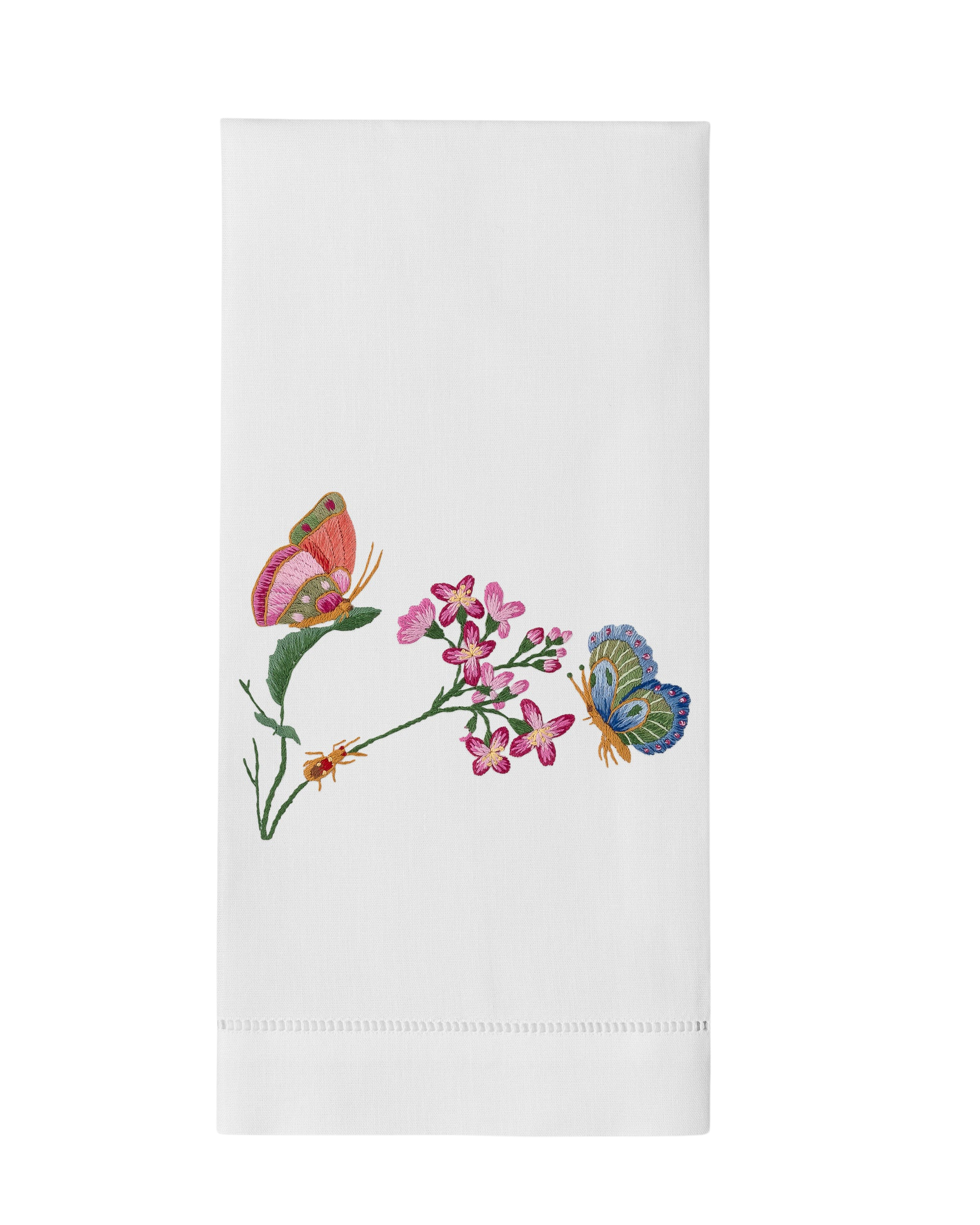 Butterflies & Flowers Hand Towel