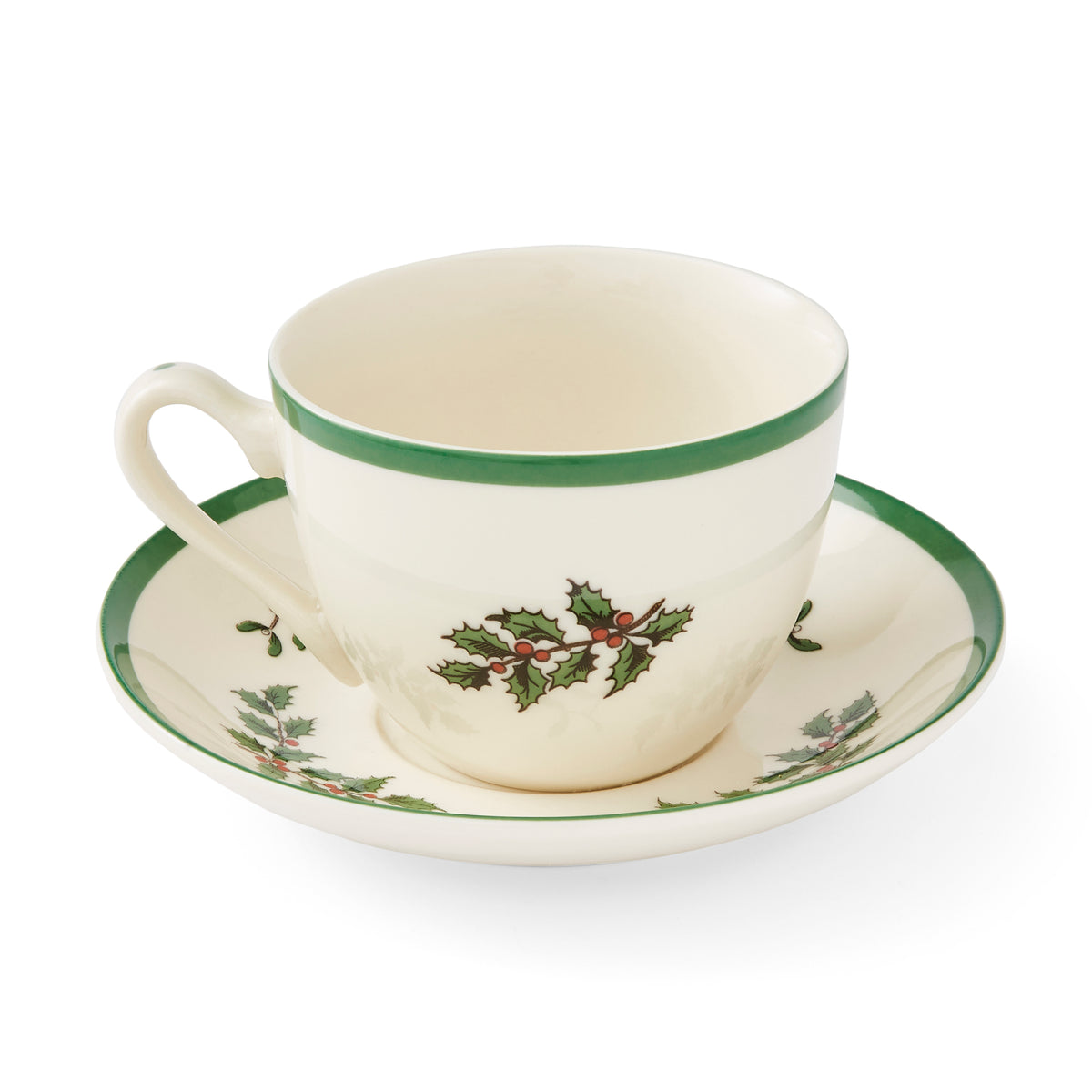 Christmas Tree 7 oz. Teacup & Saucer