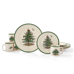 Christmas Tree 12-Piece Dinnerware Set