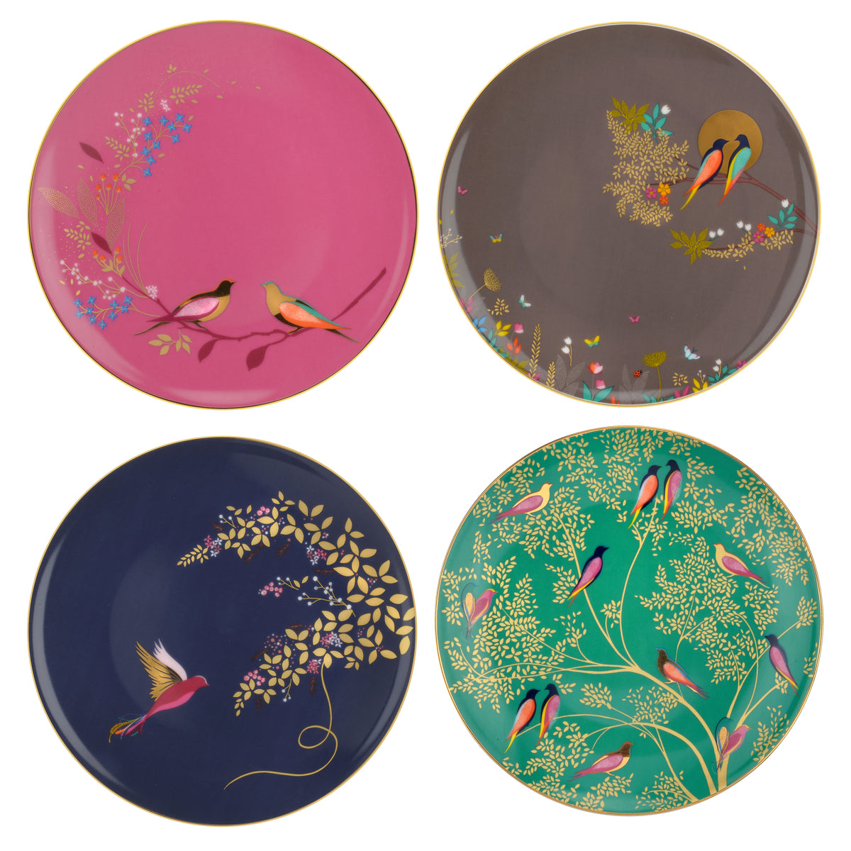 Sara Miller Chelsea Collection Plates, Set of 4