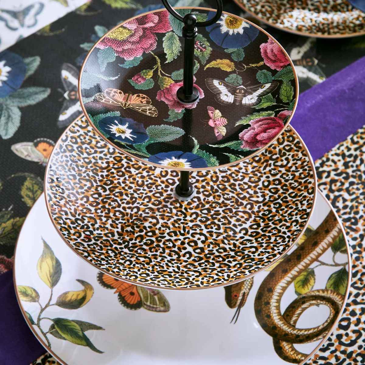 Creatures of Curiosity 3-Tier Cake Stand