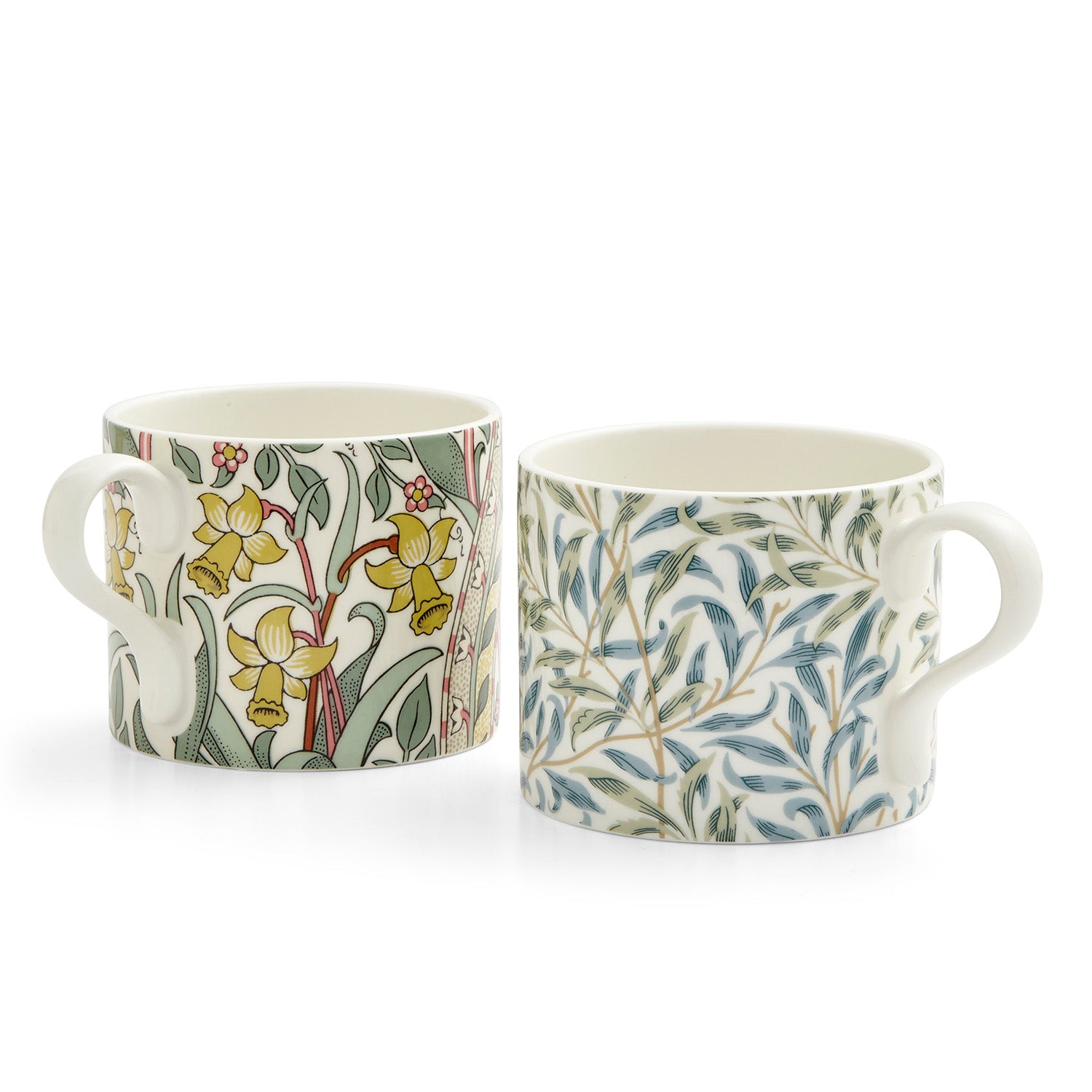 Morris & Co. Mugs in Daffodil & Willow Bough, Set of 2
