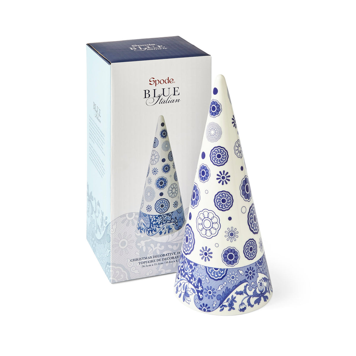 Blue Italian 10" Christmas Topiary