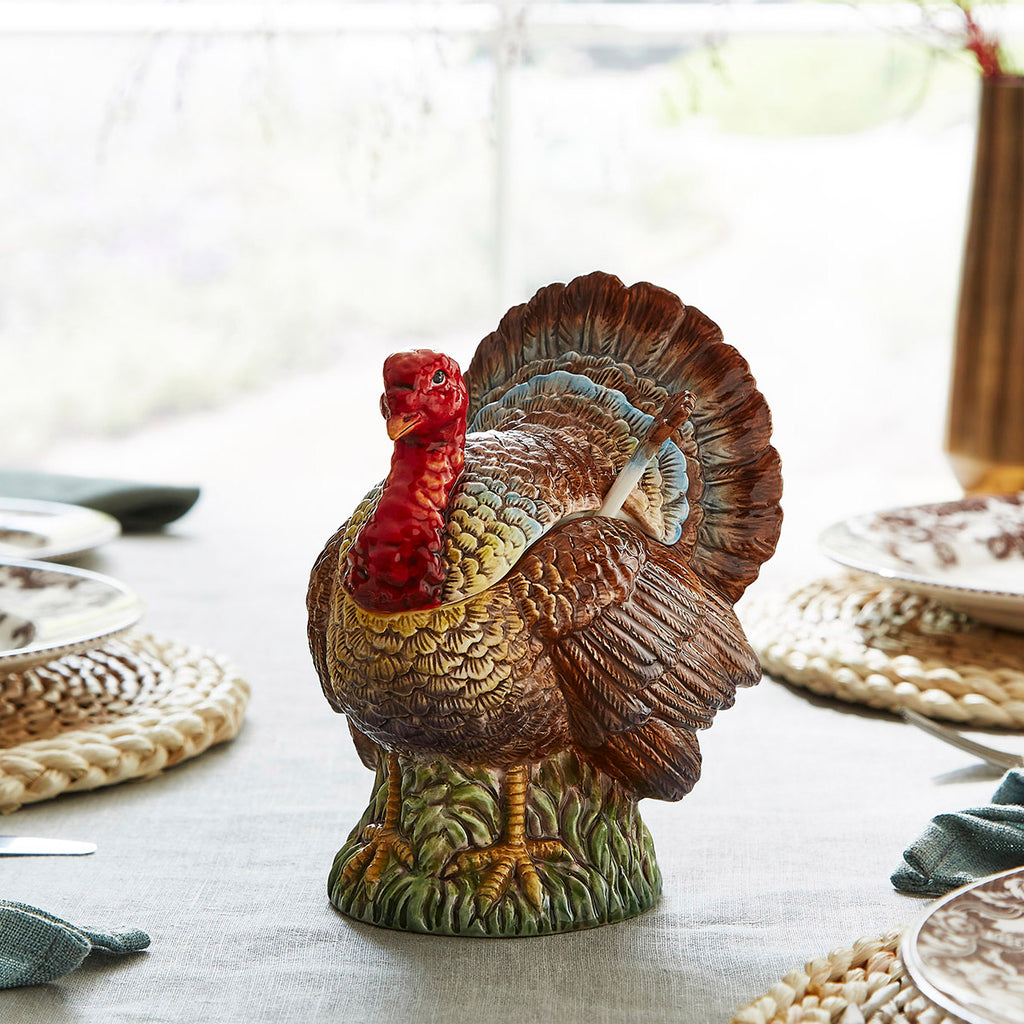 Woodland Turkey Gravy Boat with Ladle