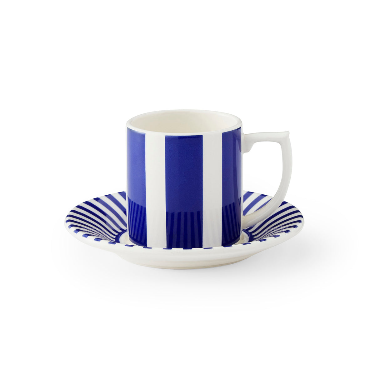 Steccato Bold Espresso Cup and Saucers, Set of 4