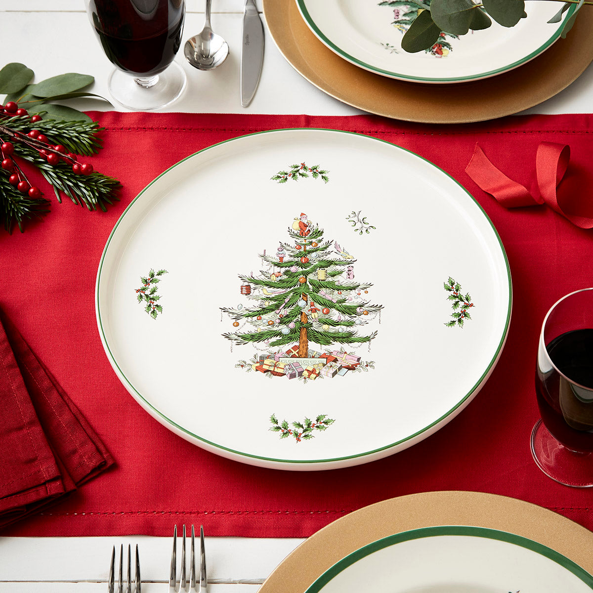 Christmas Tree 13" Lazy Susan