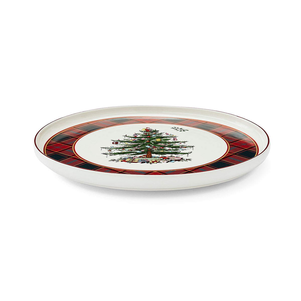 Christmas Tree Tartan 13" Lazy Susan