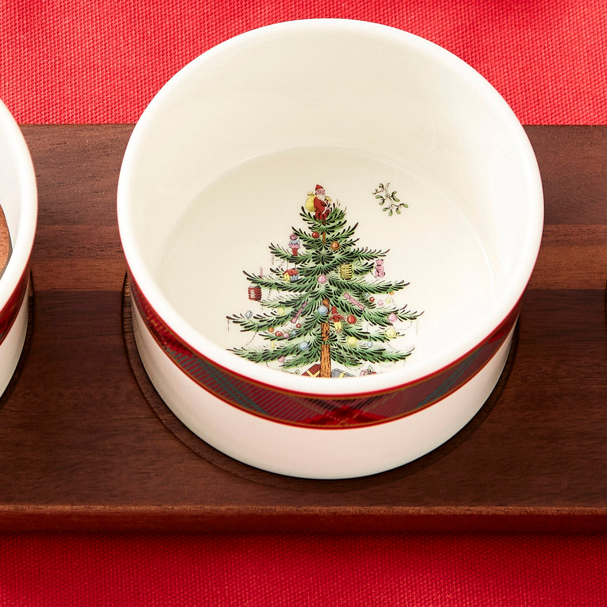 Christmas Tree Tartan 7-Piece Condiment Set
