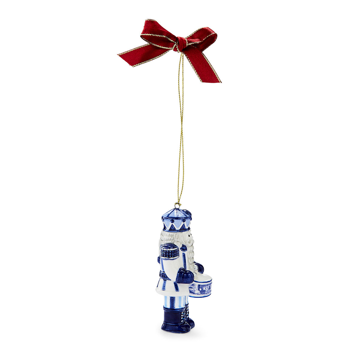 Blue Italian Christmas Nutcracker Ornament