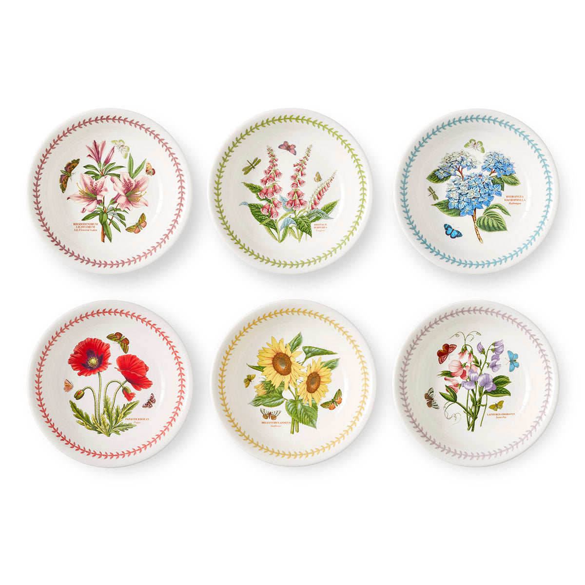Botanic Garden Meadow Pasta Bowls, Set of 6