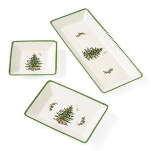Christmas Tree 3-Piece Traditional Nesting Trays