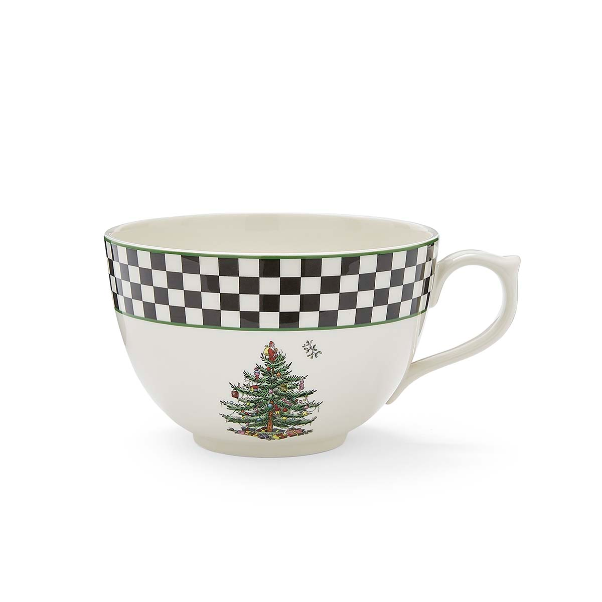 Christmas Tree Black & White Nutcracker Toby Mug