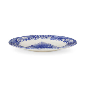 Blue Italian Christmas 8" Plates, Set of 4