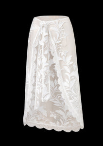 Vivienne Wrap Skirt in White