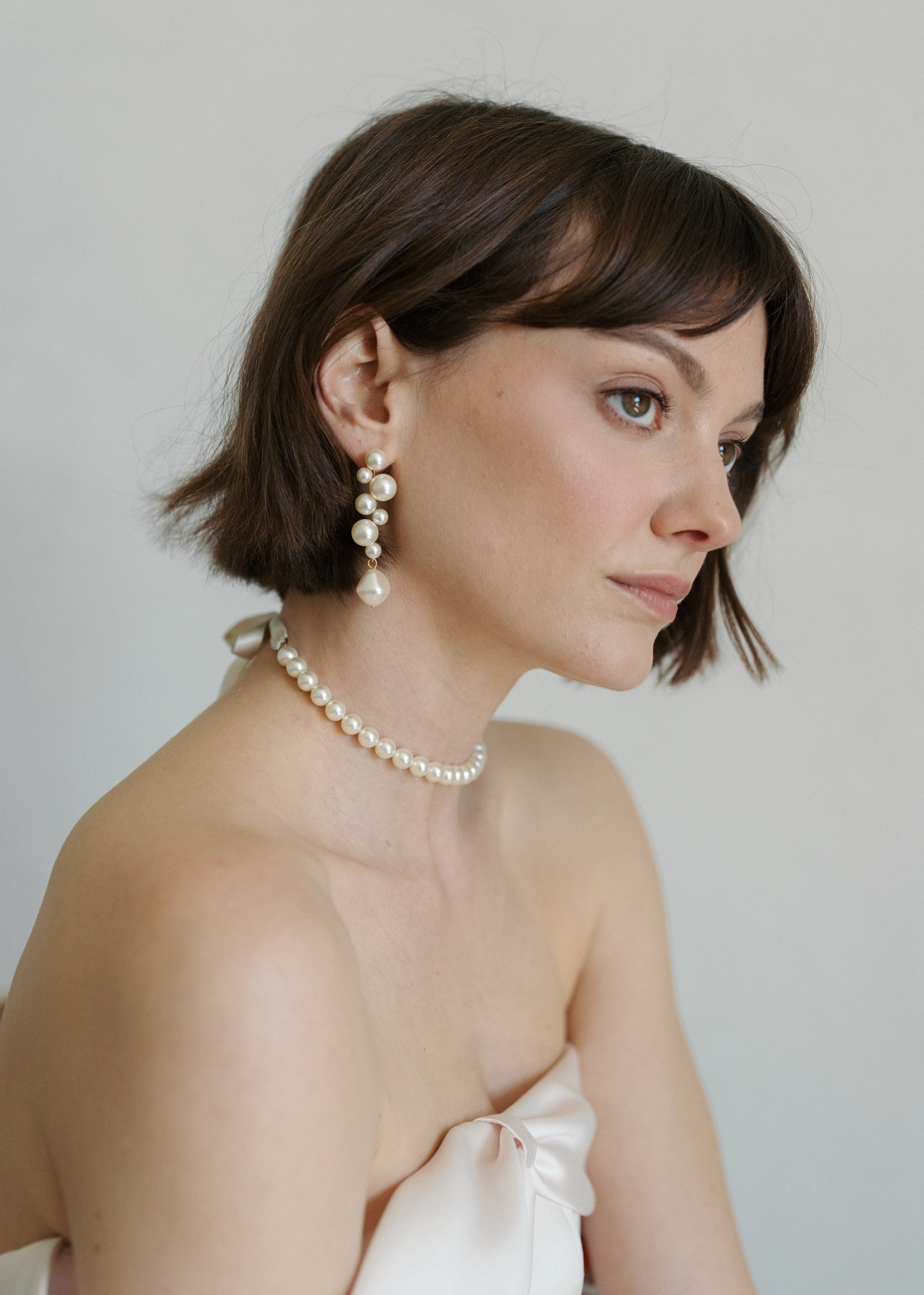 Margaritari Earrings in Pearl