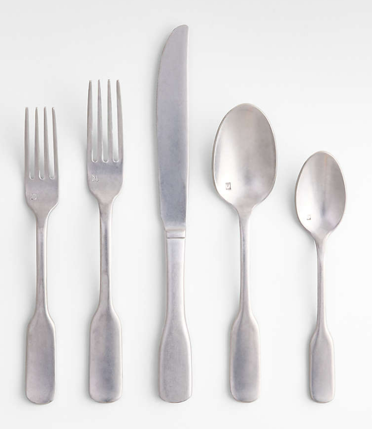 Ashton Brushed Silver 5-Piece Place Setting