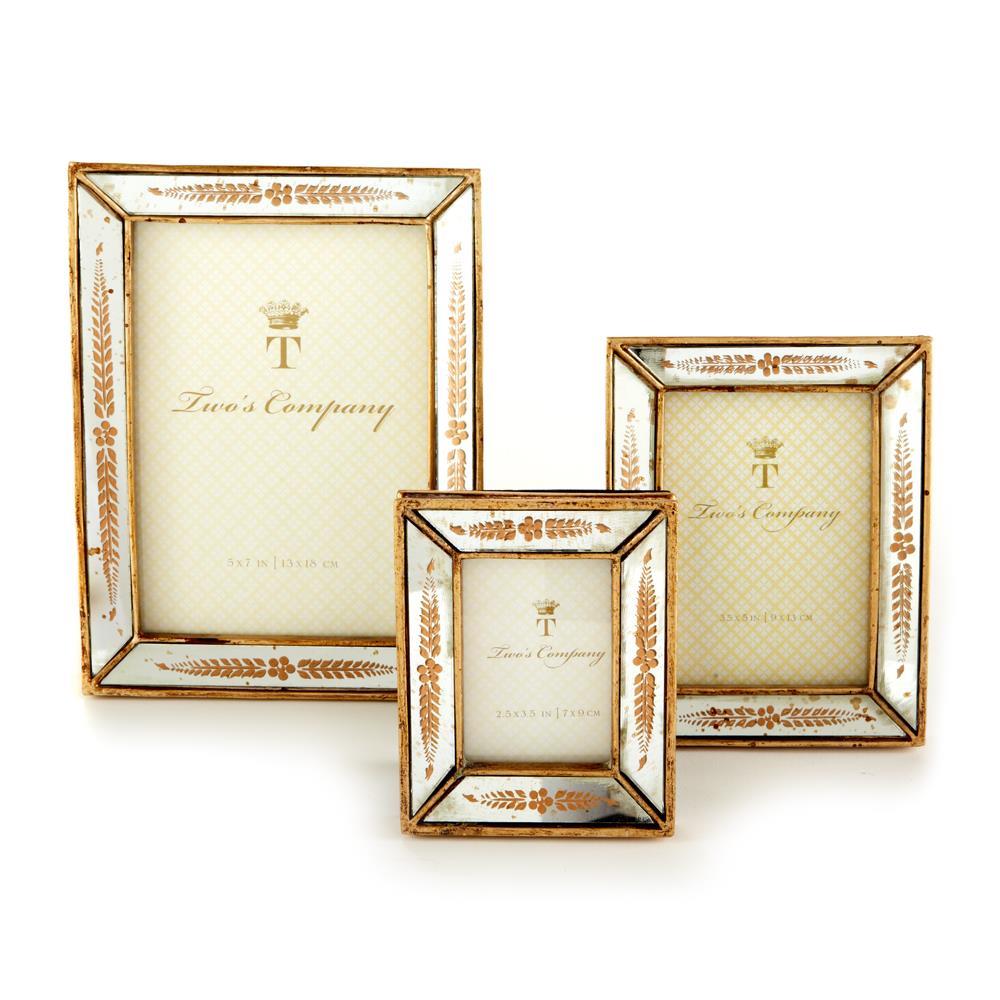 Gold Leaf Photo Frames, Set of 3