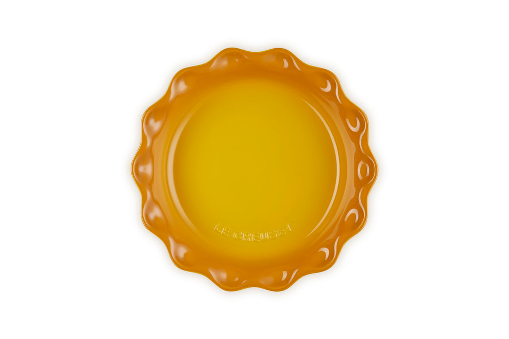 Le Creuset Heritage Fluted Pie Dish, 9 in., Nectar