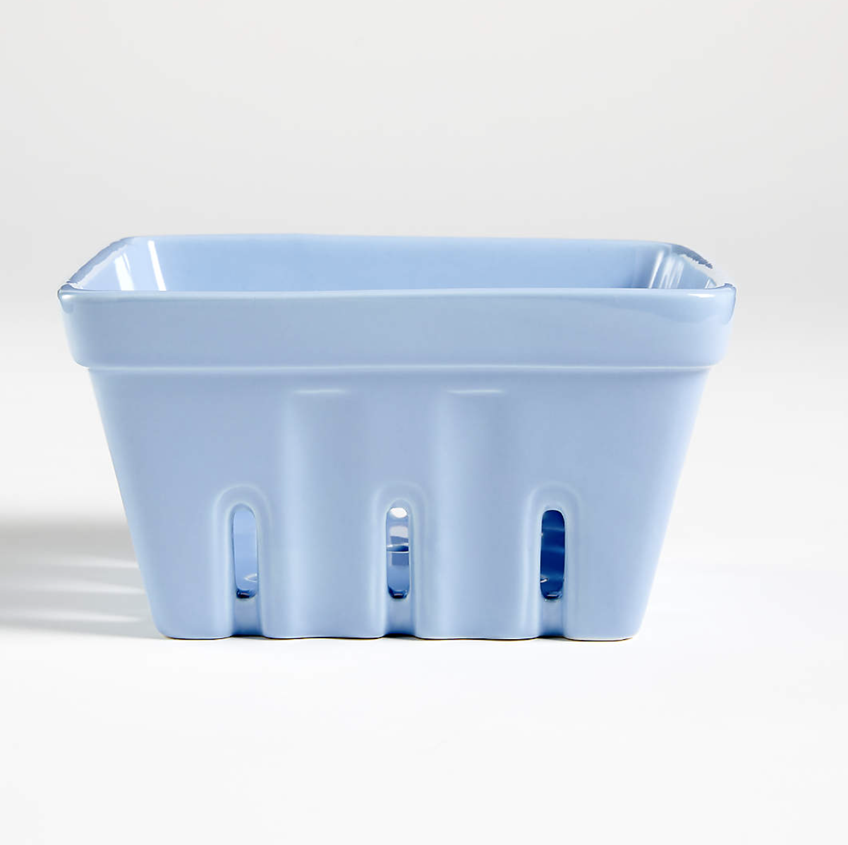 Blue Porcelain Berry Box Colander