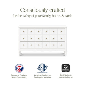 Liberty 9-Drawer Assembled Dresser in Warm White