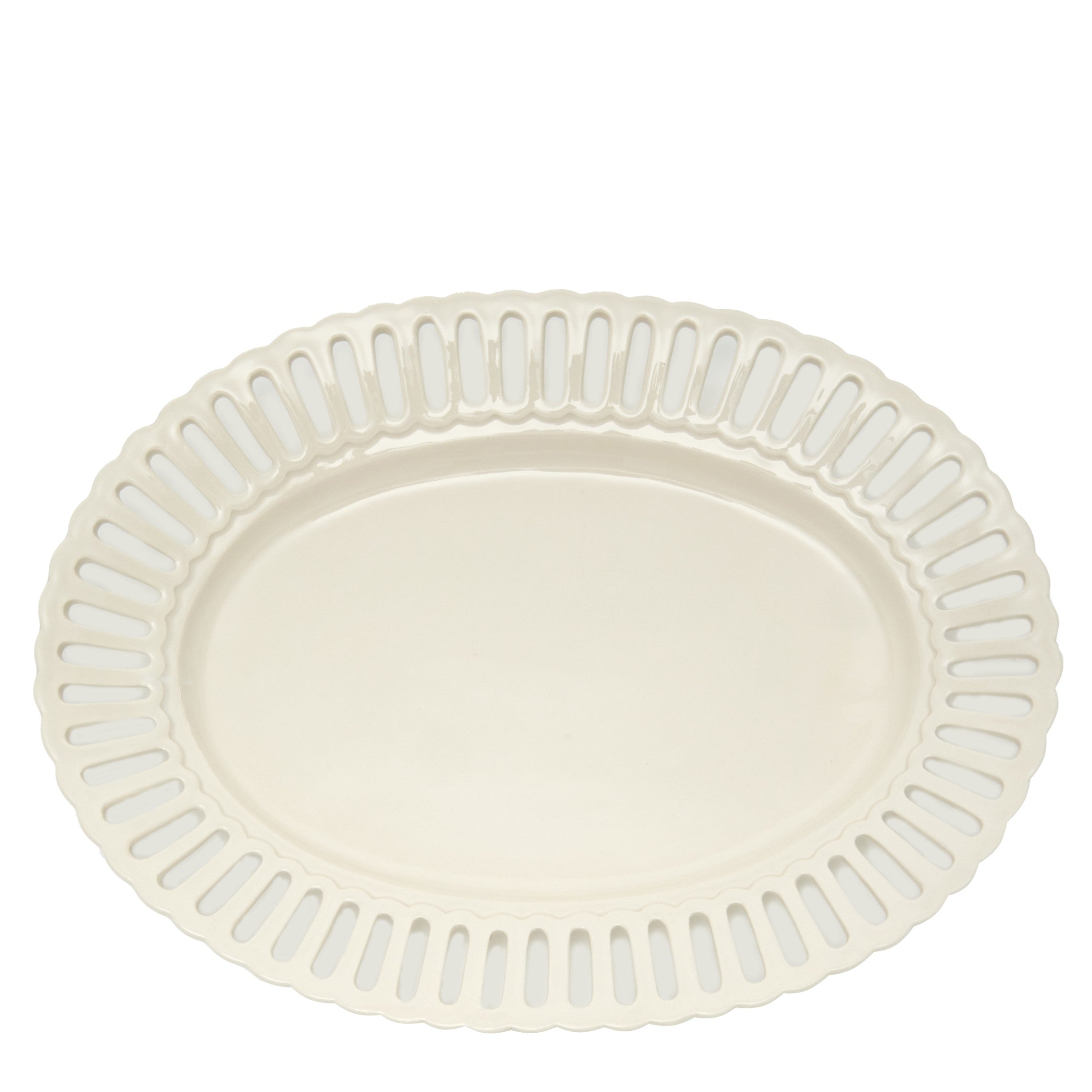 Balconata Creamware 15" Serving Tray