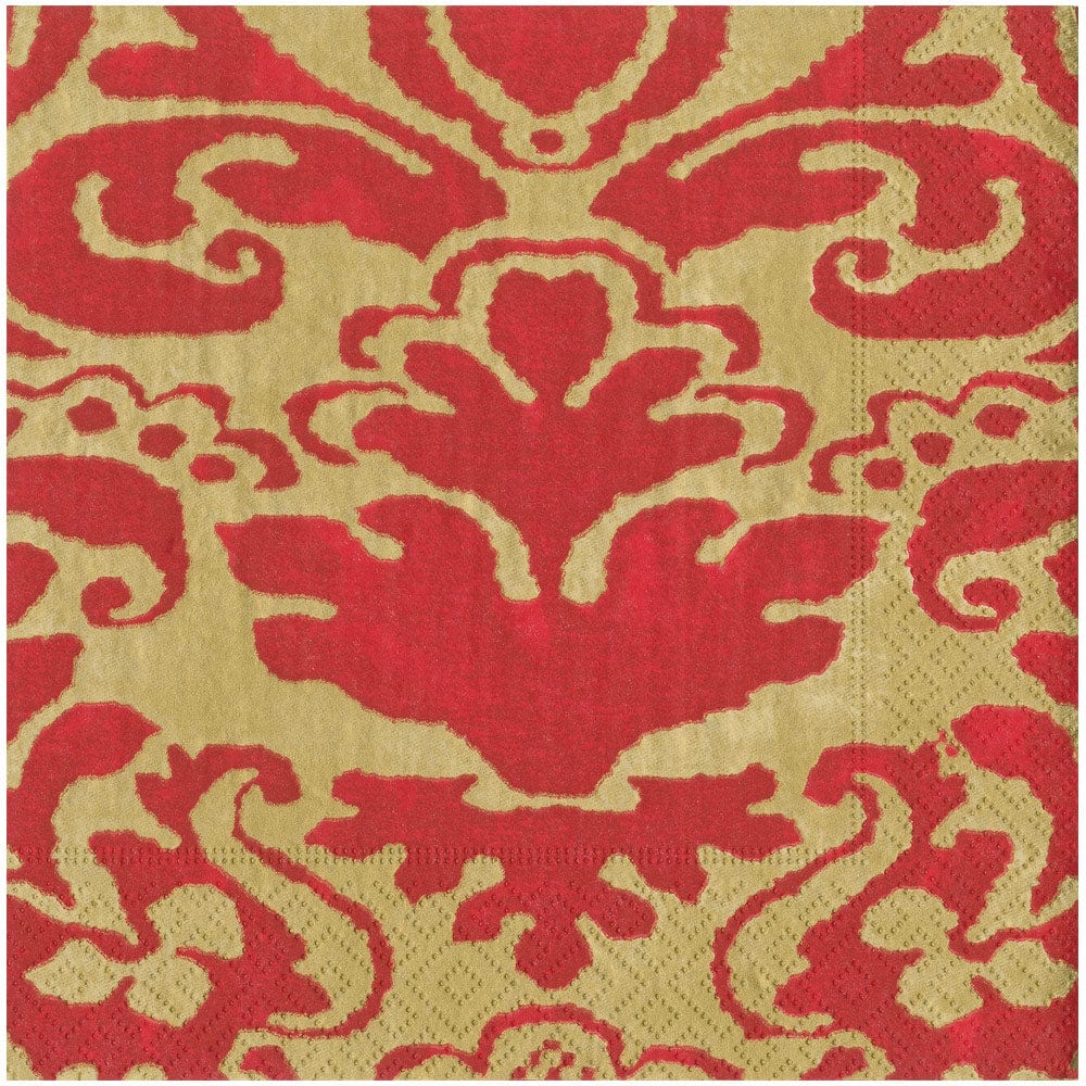 Palazzo Paper Dinner Napkins in Red, Set of 20