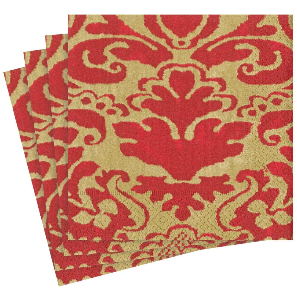 Palazzo Paper Dinner Napkins in Red, Set of 20