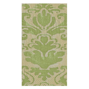 Palazzo Paper Guest Towel Napkins in Moss Green, Set of 15