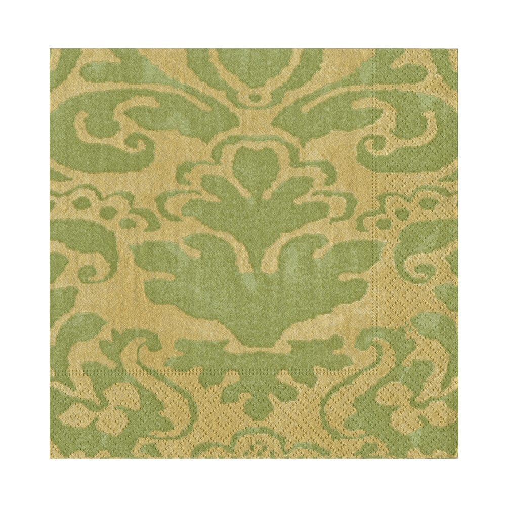 Palazzo Paper Luncheon Napkins in Moss Green, Set of 20