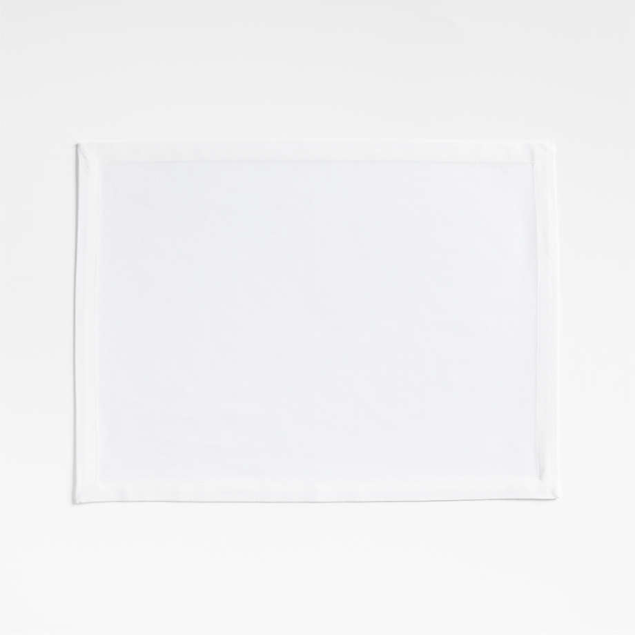 Aspen Crisp White Organic Cotton Placemat
