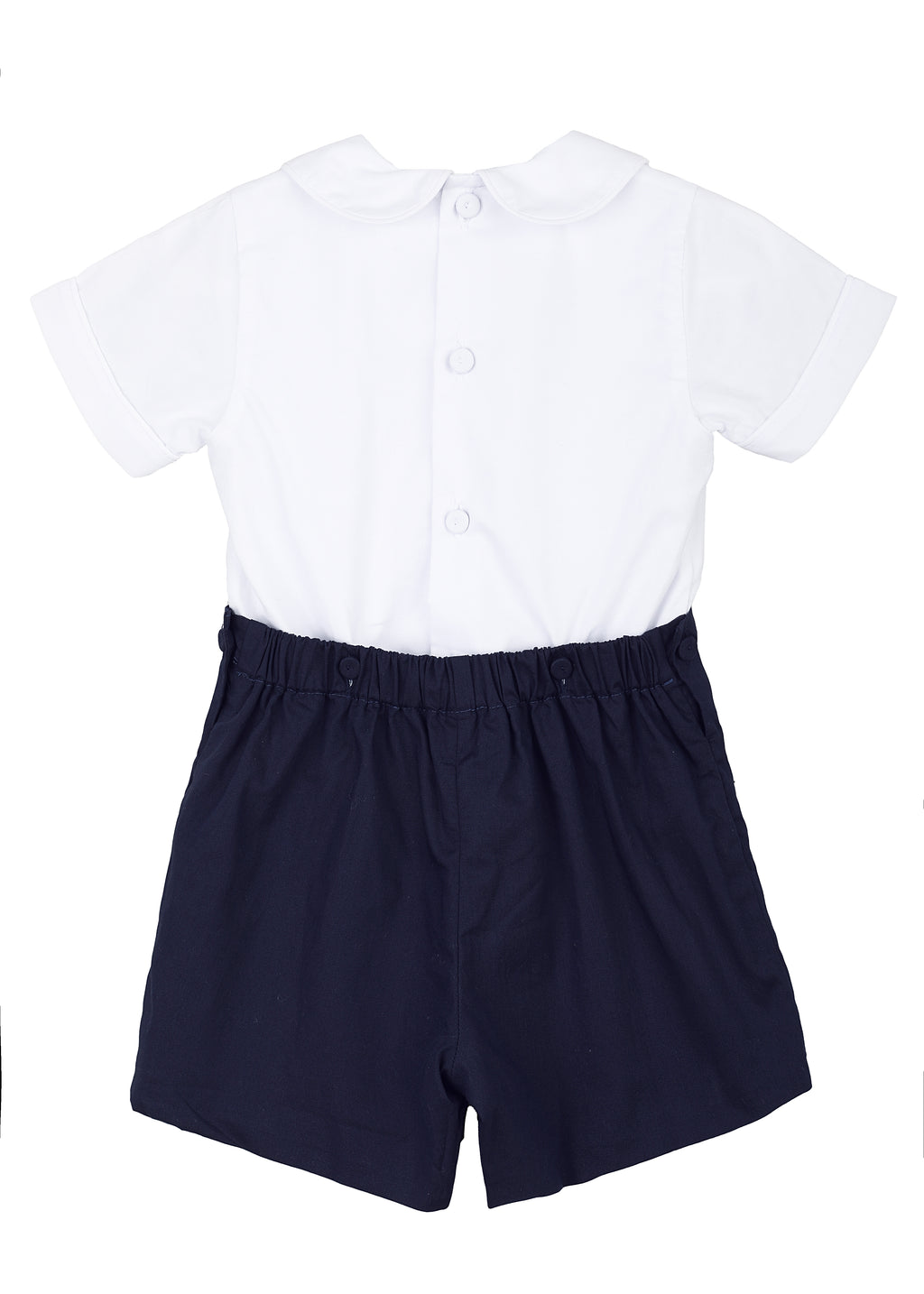 Navy Button-On