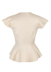 OTM Exclusive: Shelley Top in Ivory Basketweave
