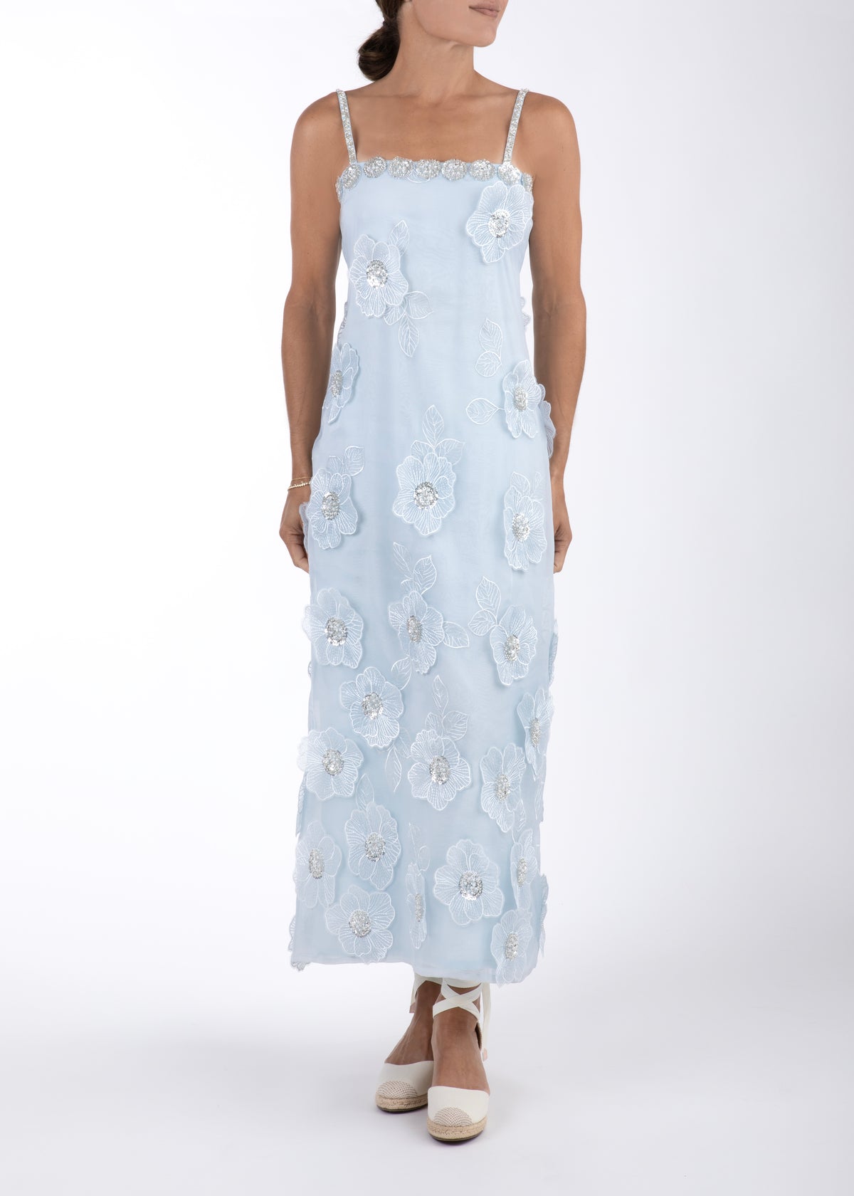 Gardenia Maxi Dress in Blue