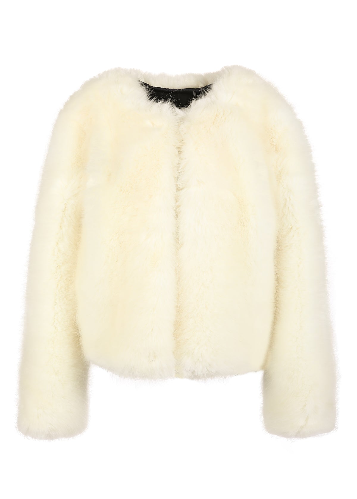 White fur bomber outlet jacket